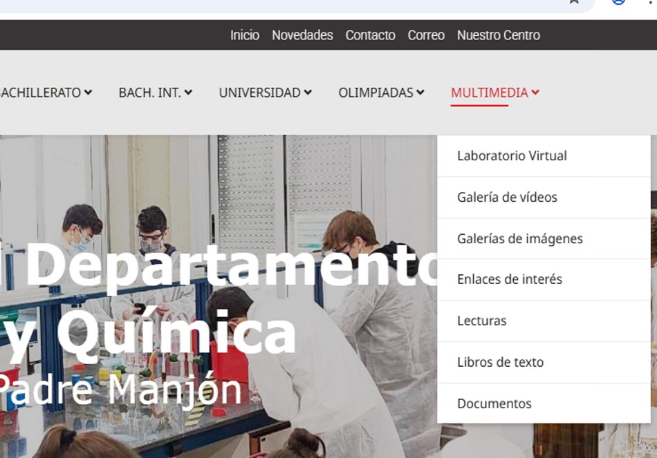 Multimedia: Nueva sección del menú