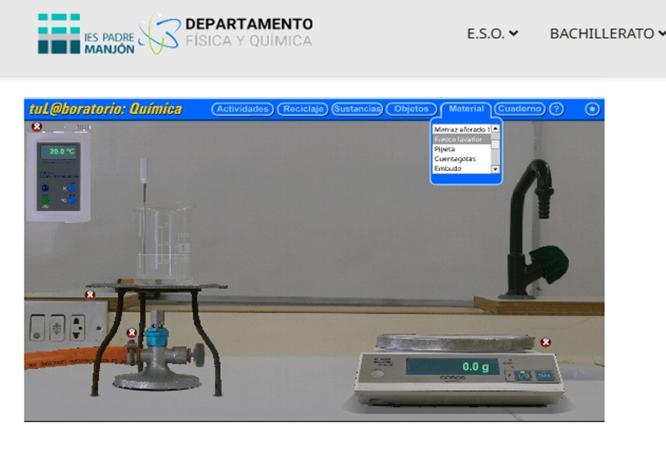 Laboratorio virtual: Nueva sección en