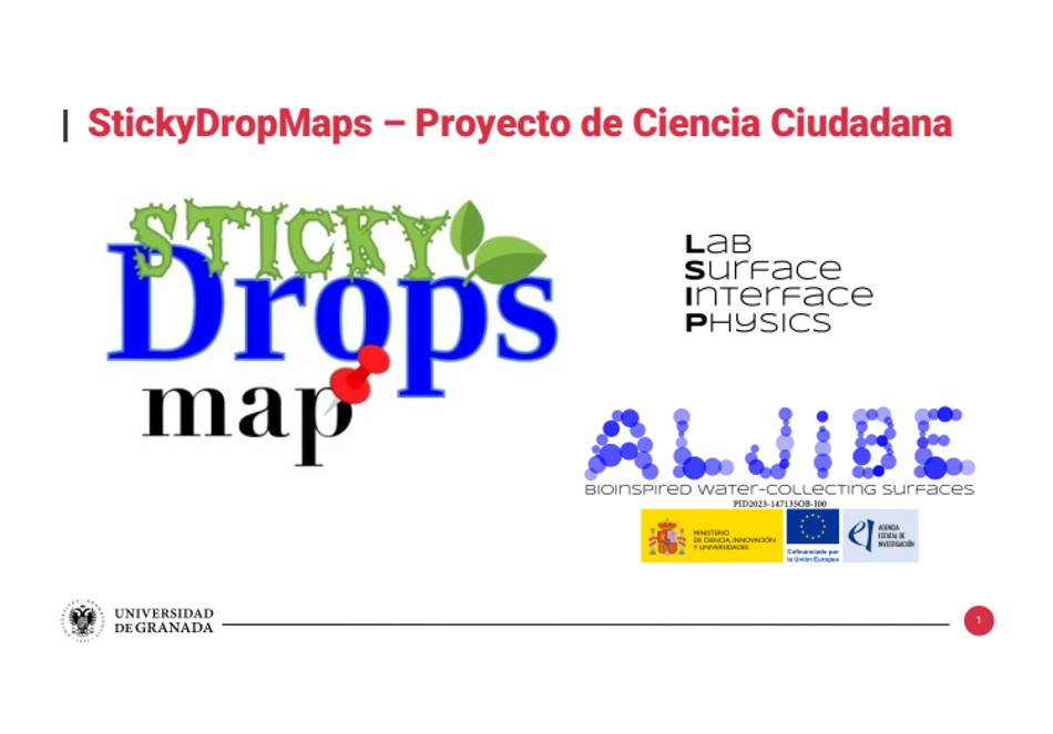 StickyDrops Map: Colaboración con la UGR