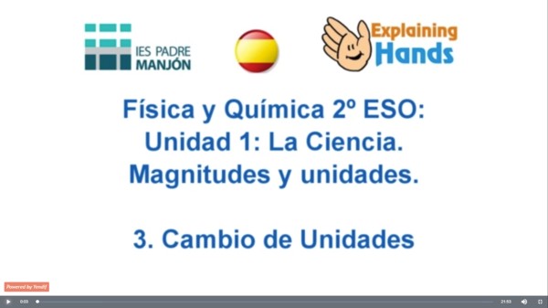 3. Cambio de unidades