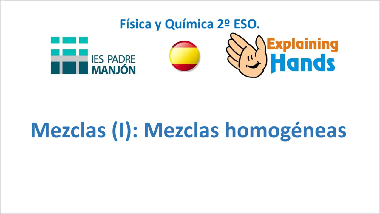4. Mezclas (I): Mezclas homogéneas